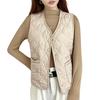 Down Cold Weather Boa Plus Solid Cold and Warm for and Winter [inotenka] Women's Vest, Padded, Wear, Innerwear, Casual, V-Neck, Lightweight,
