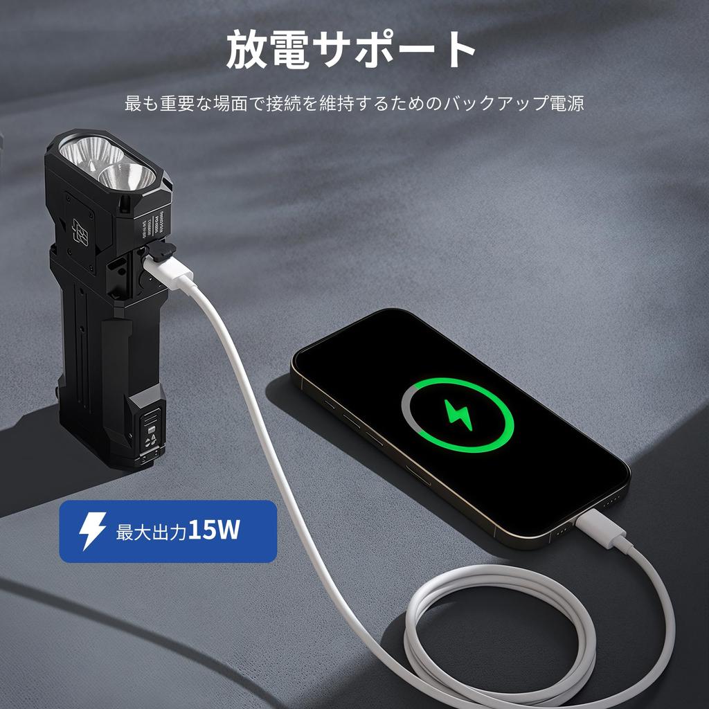 WUBEN X1Pro 12300 lumens LED large disaster highly IP65 1M Flashlight High-powered high-brightness light, rechargeable, capacity, preparedness,
