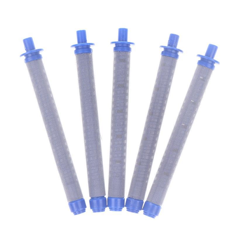 5/10PCS Blue Airless Spray Gun Filters, 60 Mesh Replacement High Pressure Spraying Accessories Airless Sprayer Filters