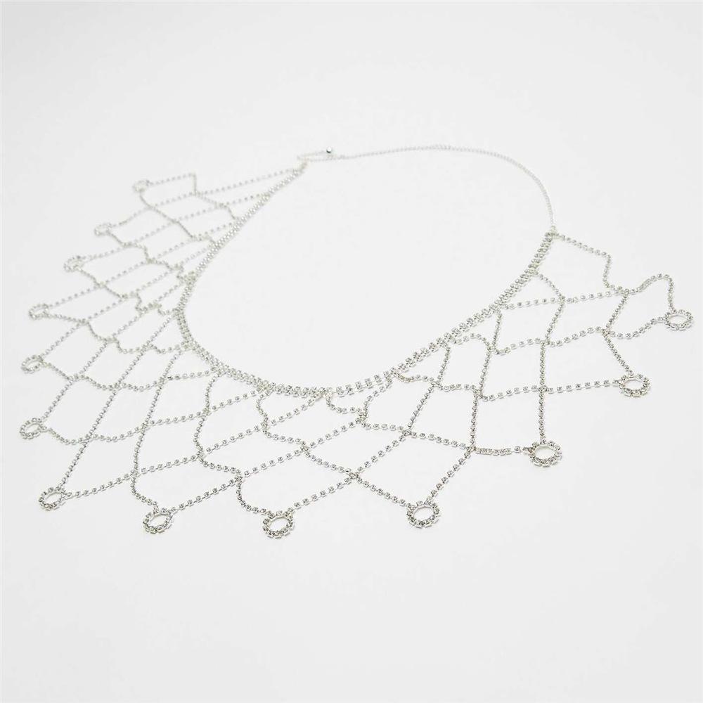 

European And American Fashion Mesh Claw Chain Diamond Waist Jewelry, Sexy Crystal Women S Skirt Waist Chain Leg Chain Skirt Jewelry