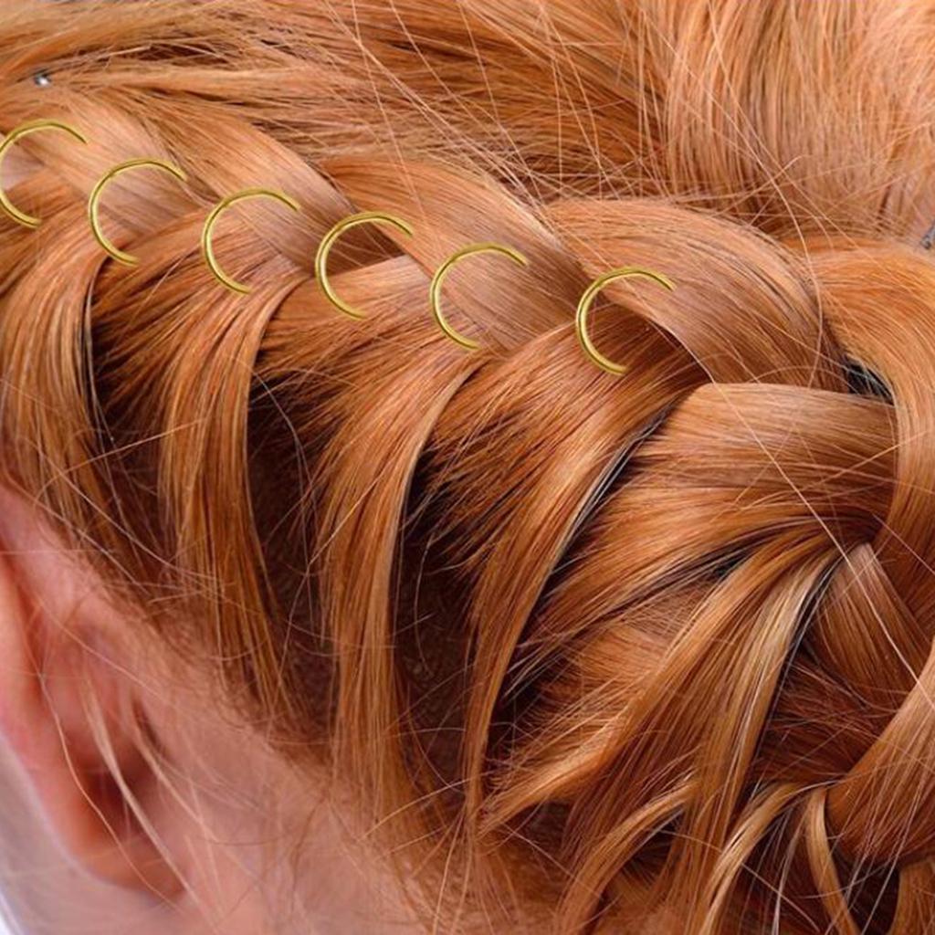 80pcs Haar Ringe Dreadlocks Anhänger Dekorationen Manschetten Braid Schmuck