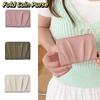 Korean Style Foldable Wallet Elegant Wrinkled Card Holder Portable Mini Coin Purse  Shopping