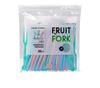 New Fruit Fork Set Disposable Plastic Two Toothed Household Cake and Dessert Fork