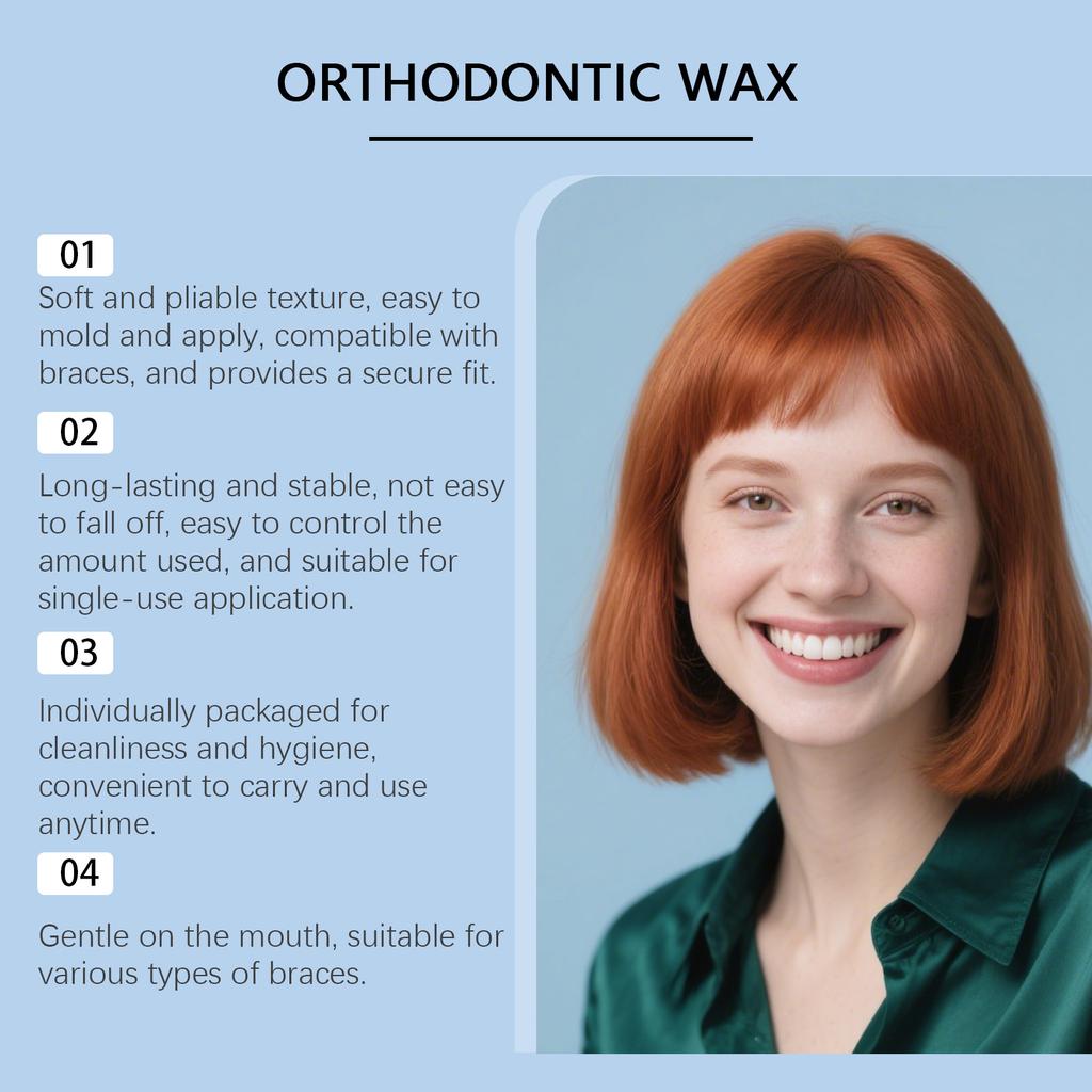 The Care Wax For Daily Teeth Application Adheres Firmly And Is Not Easy To Fall Off. It Is Clean And Convenient To Dispense.