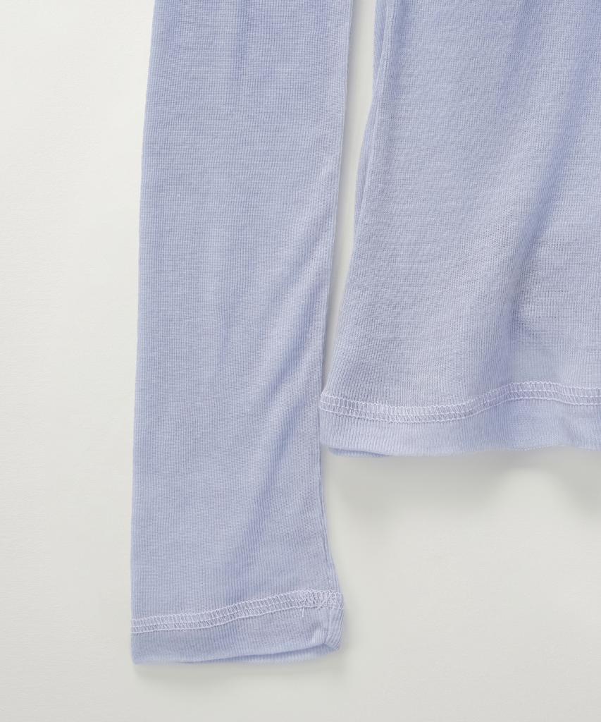 Seteo (W) Slim Fit Layered Long Sleeve Sky Blue