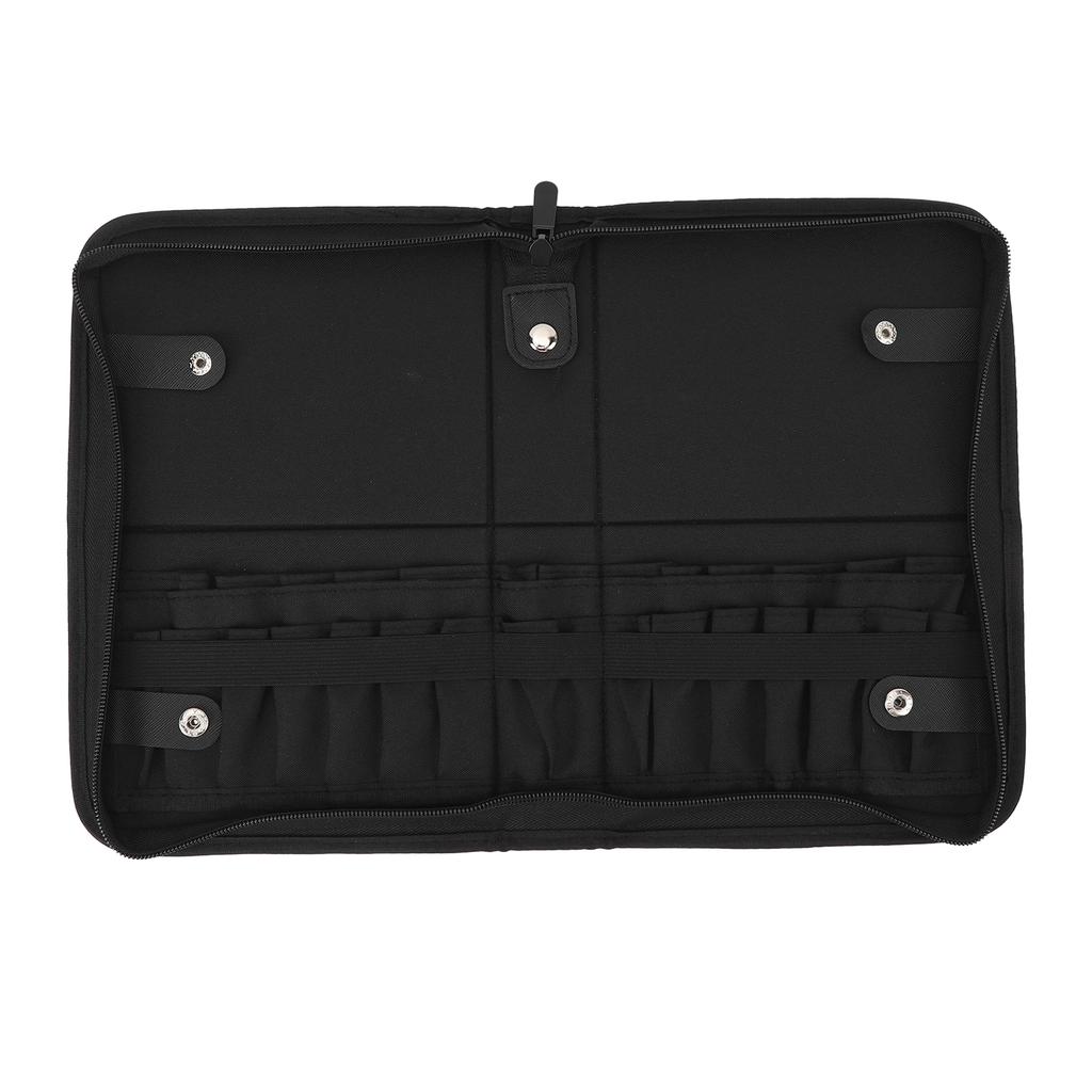 29 Holes Folding Makeup Brush Case Stand Up Professional Waterproof PU Leather Makeup Cosmetic