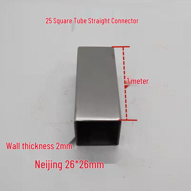 Stainless Steel 25x25 Square Tube Tee Connector for Shelving Display Racks