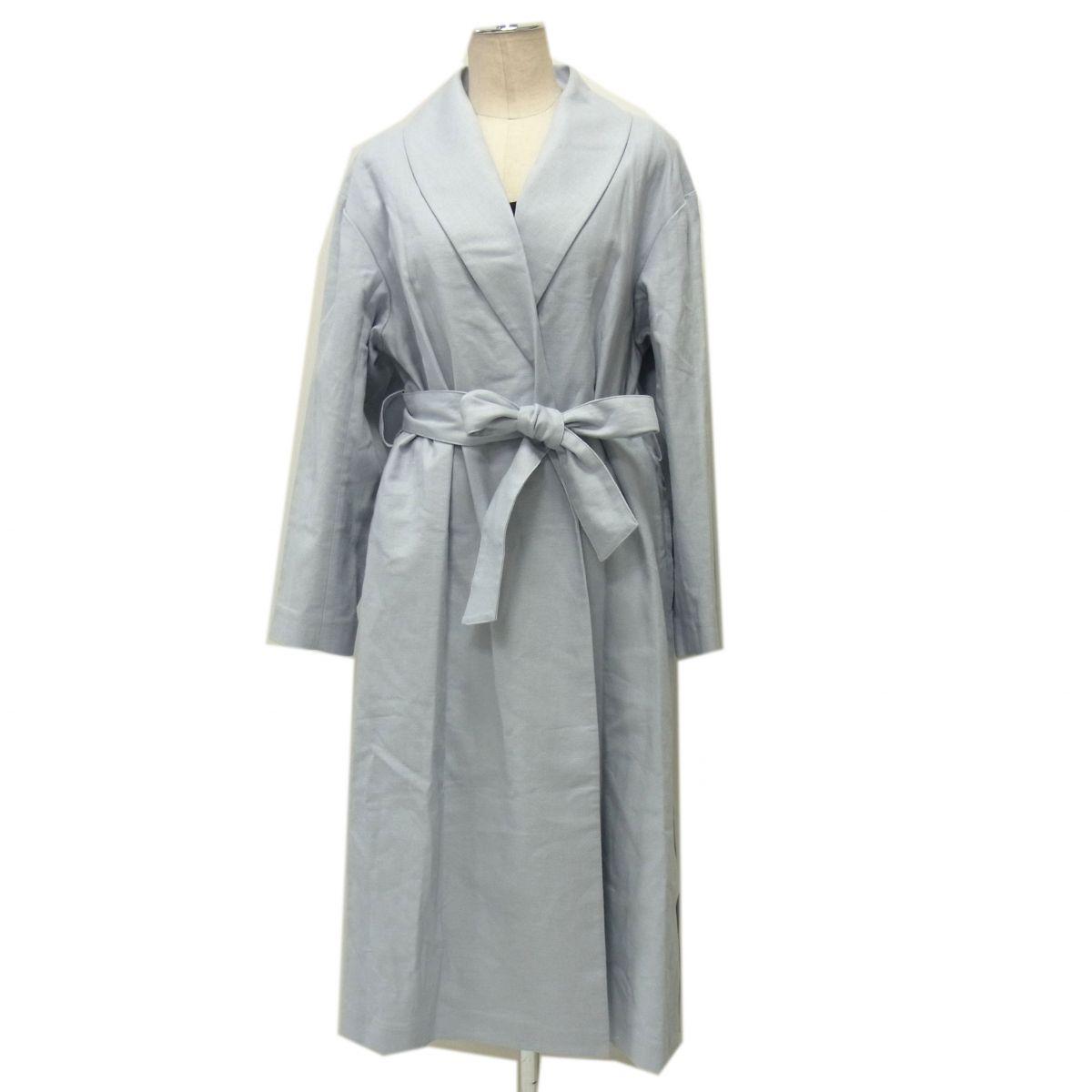 [Unused]PLST Plaste Linen Blend Shawl Collar Coat Spring Gown Coat Ladies Spring Linen Blend