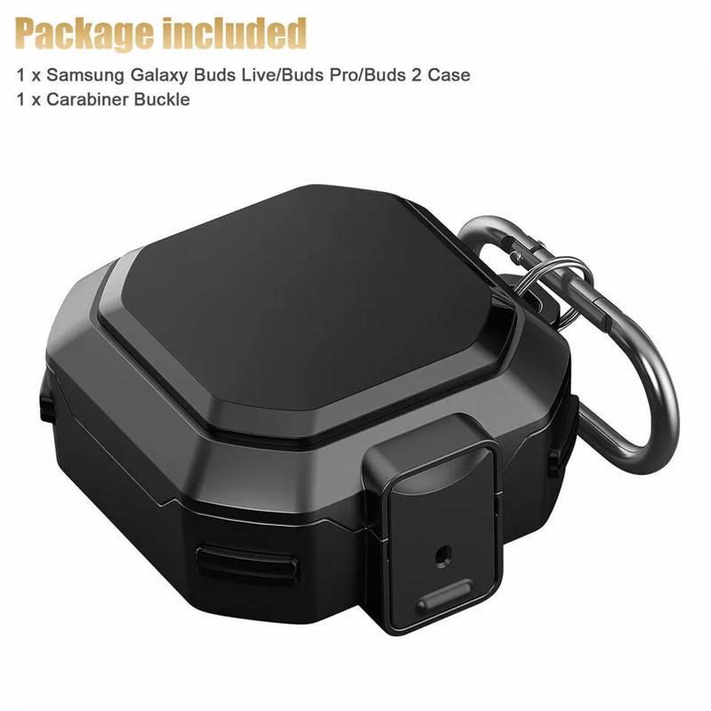 Armor Shockproof Case for Samsung Galaxy Buds 4 / Buds 4 Pro Earbuds Accessories Cover Keychain Switch Earbuds Shell