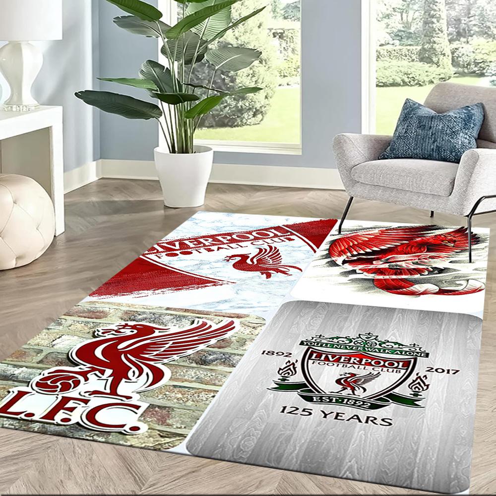 Liverpool Football Club Area Rug Perfect For Outdoor Study Room Balcony Decorate Room Antislip Carpet Office Home Decor Spiritual Gift