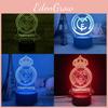 Wekity 3d Led Night Light Illusion Lamp 16 Colour Change Decor Lamp Kids Gifts