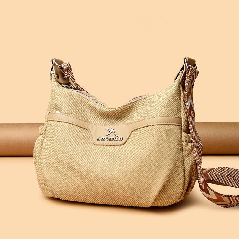 Simple New Trendy Fashion Shoulder Bag Large Capacity Mother Messenger Bag Commuter Small Square Bag