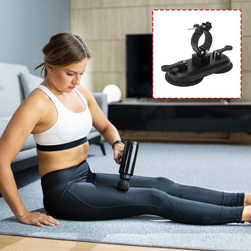 Nonslip Fitness Equipment Organizers Sturdy Metal Bracket For Massage Guns Easy Mount No Tools Needed Space Saving Solution