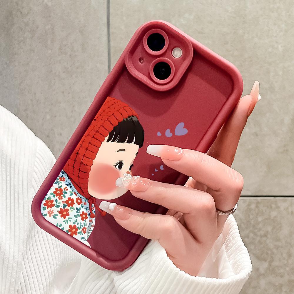 Soft Silicone Square Ladder Printing Pattern Phone Casing Full Cover Camera Shockproof Protection Rubber Case for Vivo