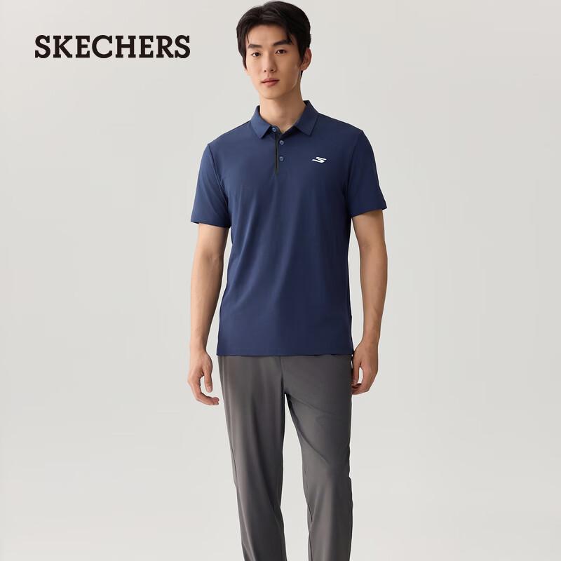 Skechers Men s Cool-Feel Quick-Dry UV Protect Knit Short Sleeve Polo P226M262 2XL
