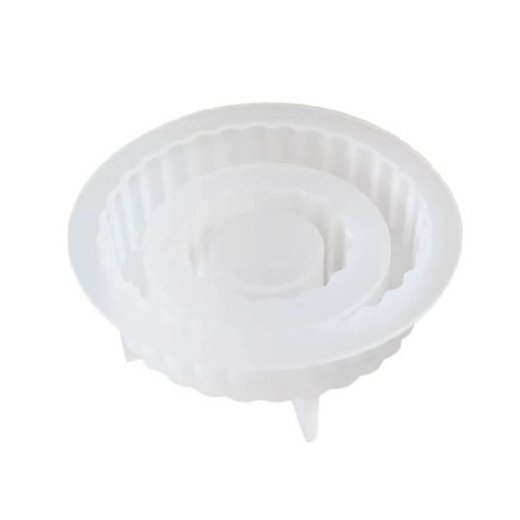 Reused Casting Candle Holder Cylinders Silicone DIY 3D Handicrafts Cute Moulds