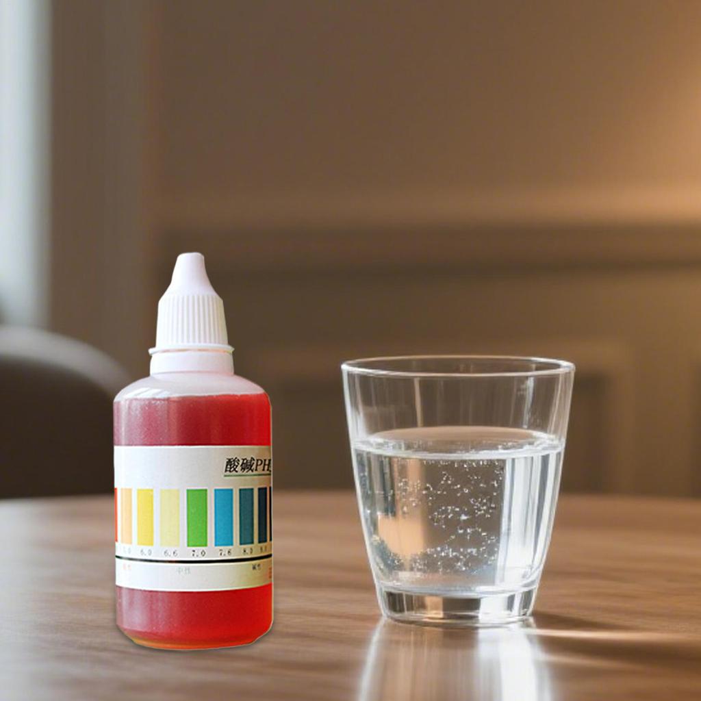 50ml pH-Testtropfen Präziser Wasserqualitätsprüfer Mehrzweck-pH-Tester für Aquarium Pool Haus Wasserqualitätsanalysemittel