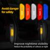 AAAEJ1 4Pcs Car Door Sticker Safety Warning Reflective Mark For Opel Astra GTC Insignia Antara Meriva Zafira Vectra Mokka Corsa Grandla