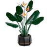 LEGO-Compatible Flower Bouquet & Bird of Paradise Building Blocks: Elegant Living Room Decor and Gift for Men, Women, and Couples