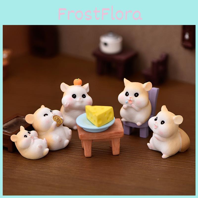 Charming Resin Hamster Ornaments Ideal For Diy Micro Landscape Projects