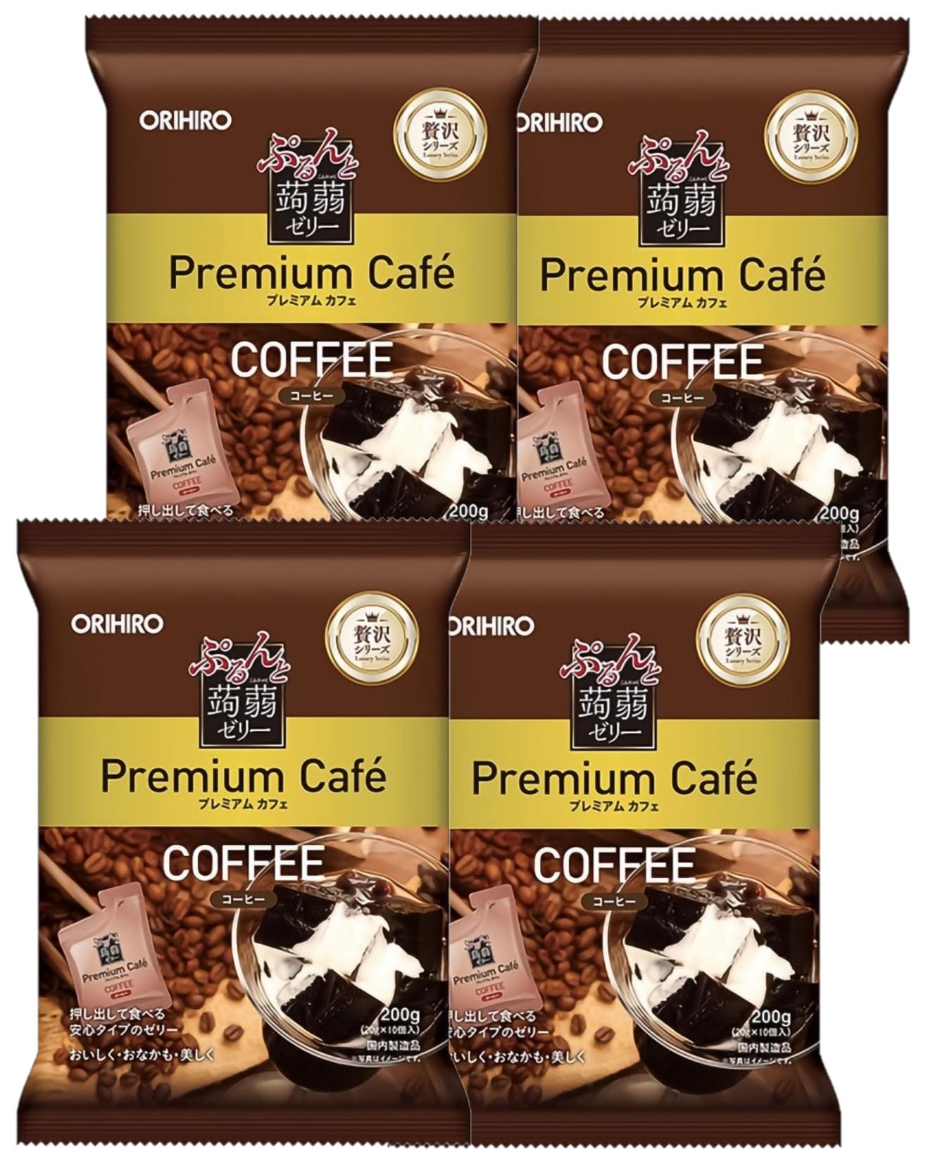 

Orihiro Purunto Konnyaku Jelly Premium Cafe Coffee x 10 x набор из 4 предметов (20г штук)