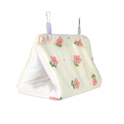 Easy To Use Soft Parrot Warm Hammock Cartoon Cute Pet Sleeping Bed Thickened Triangular Cotton Nest Pet Supplies