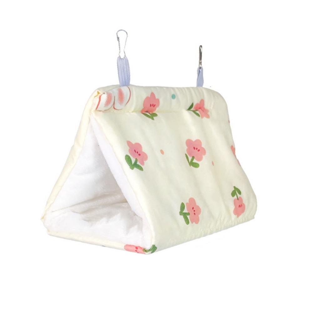 Cute Parrot Warm Hammock Soft Triangular Cotton Nest Easy to Use Pet Sleeping Bed  Intoor