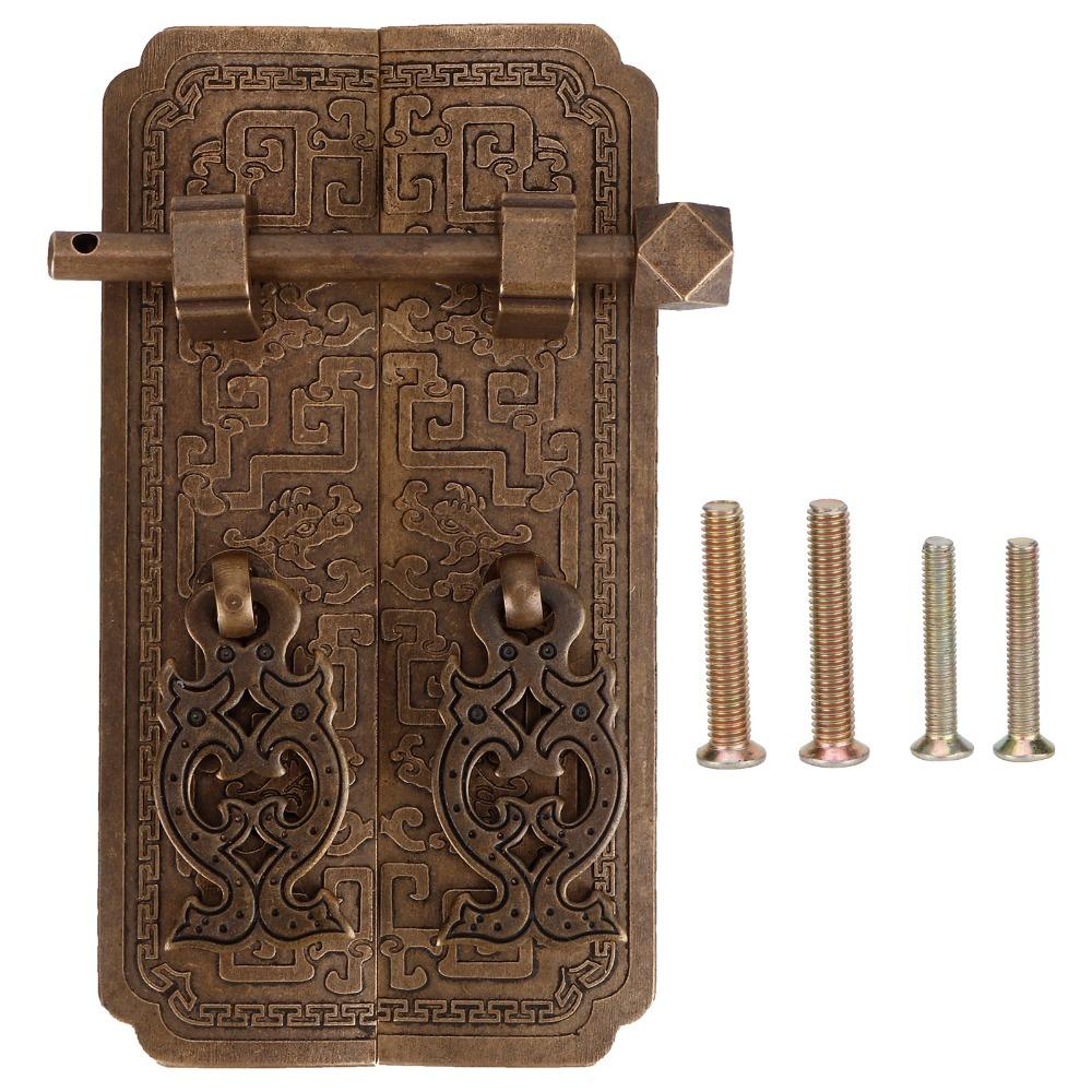 Botanical Pattern Pull Handles Brass Cabinet Door Handle Vintage Door Handle Set Decoration