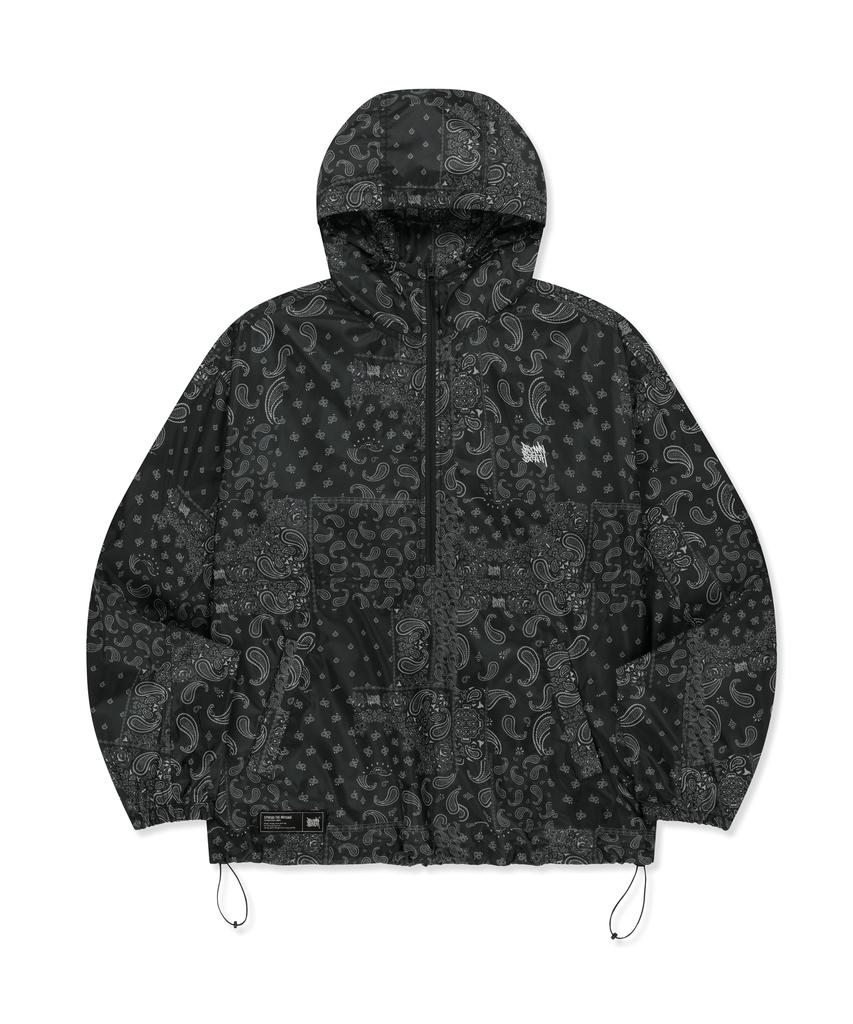 Brownbreath Paisley Anorak - Schwarz