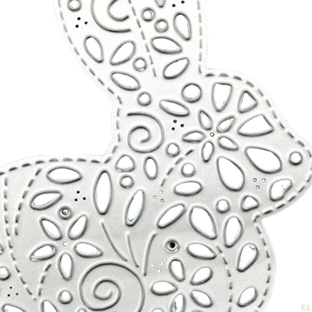 Easter Bunny Cutting Dies Rabbit Die Cuts Embossing Tool for Card Making Supplies, Photo