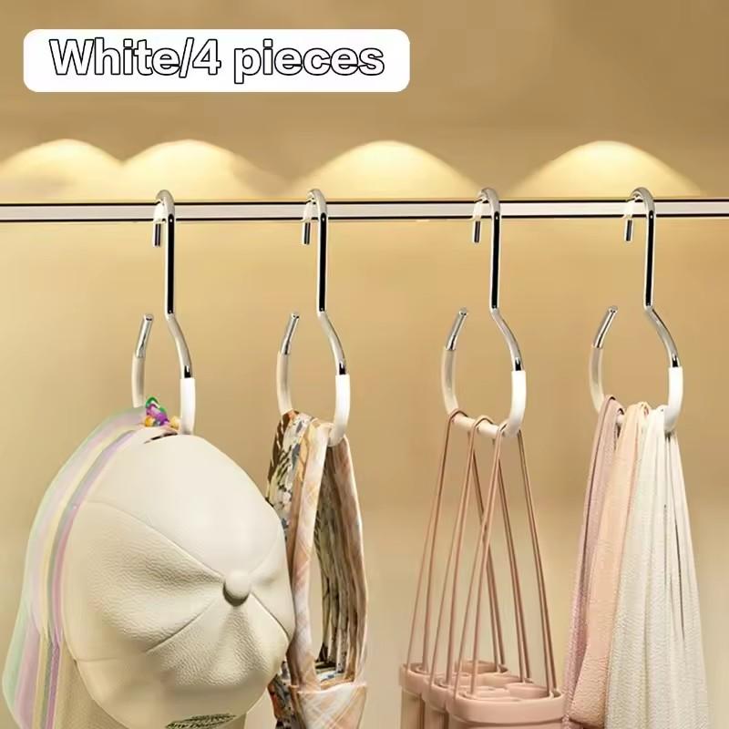 1/4pcs round Hook Set Strong Storage Accessories Non-defensive Load Bearing for Hats Scarf Bags - Clothing Organizer Hooks