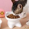Cute Cat Bowl Creative Cats Drinking Feeder Pet Supplies Pet High Foot Bowl  Neck Protection