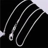 925er Sterling Silber Halskette Hohe Qualität Schlangenkette Modeschmuckketten Für Damen Herren Hochzeit Geburtstag Party Geschenk