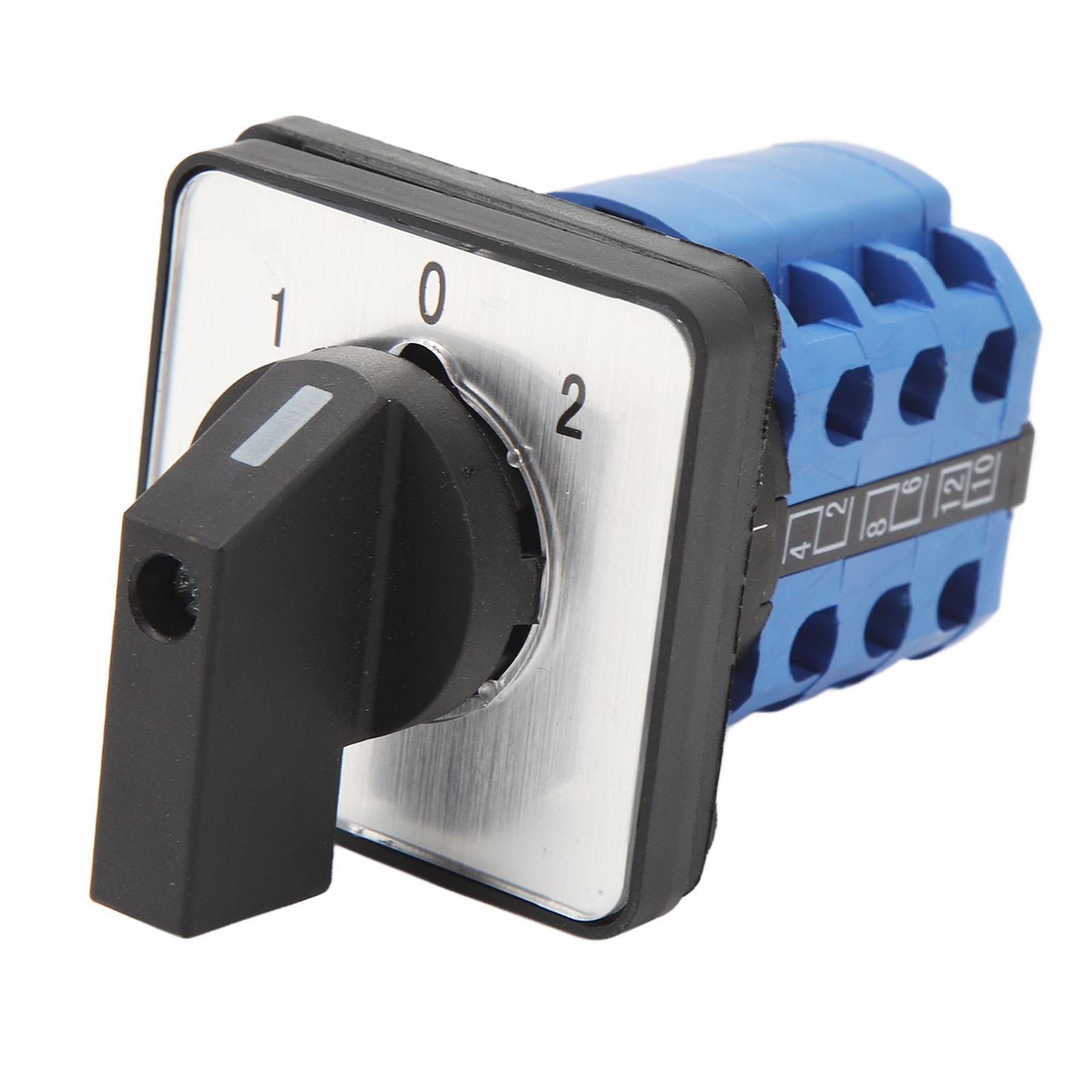 

Universal Changeover Selector Switch 3 Position Dual Power Transfer Switch DC 220v AC 380v