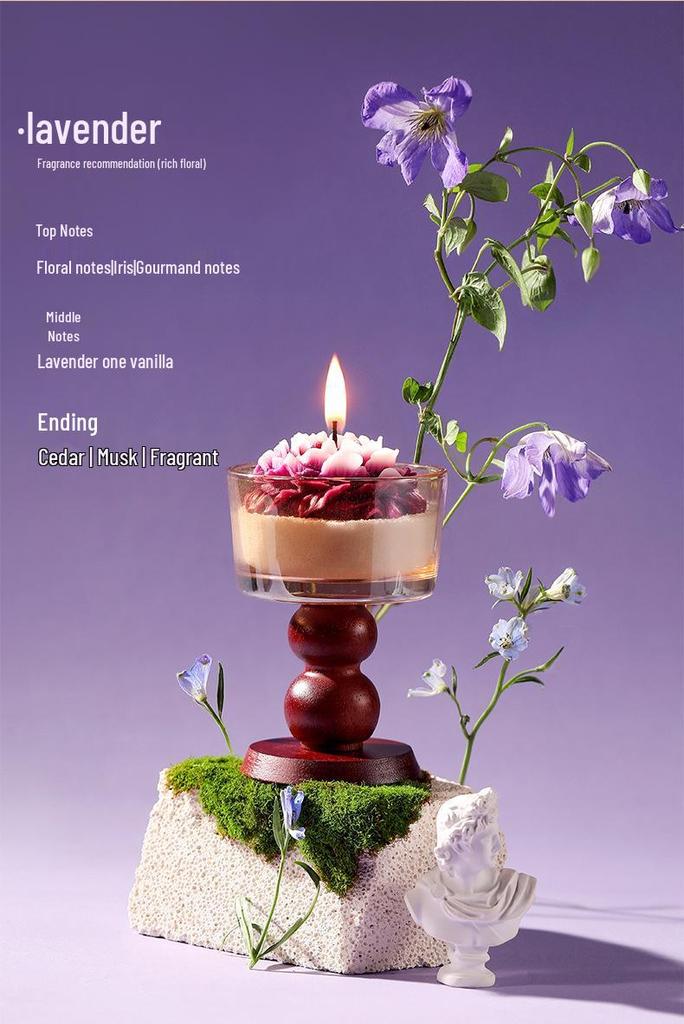 Elegant Aromatherapy Candle Gift Box - Flower Story for New Year, Valentine's Day, Birthdays & Weddings