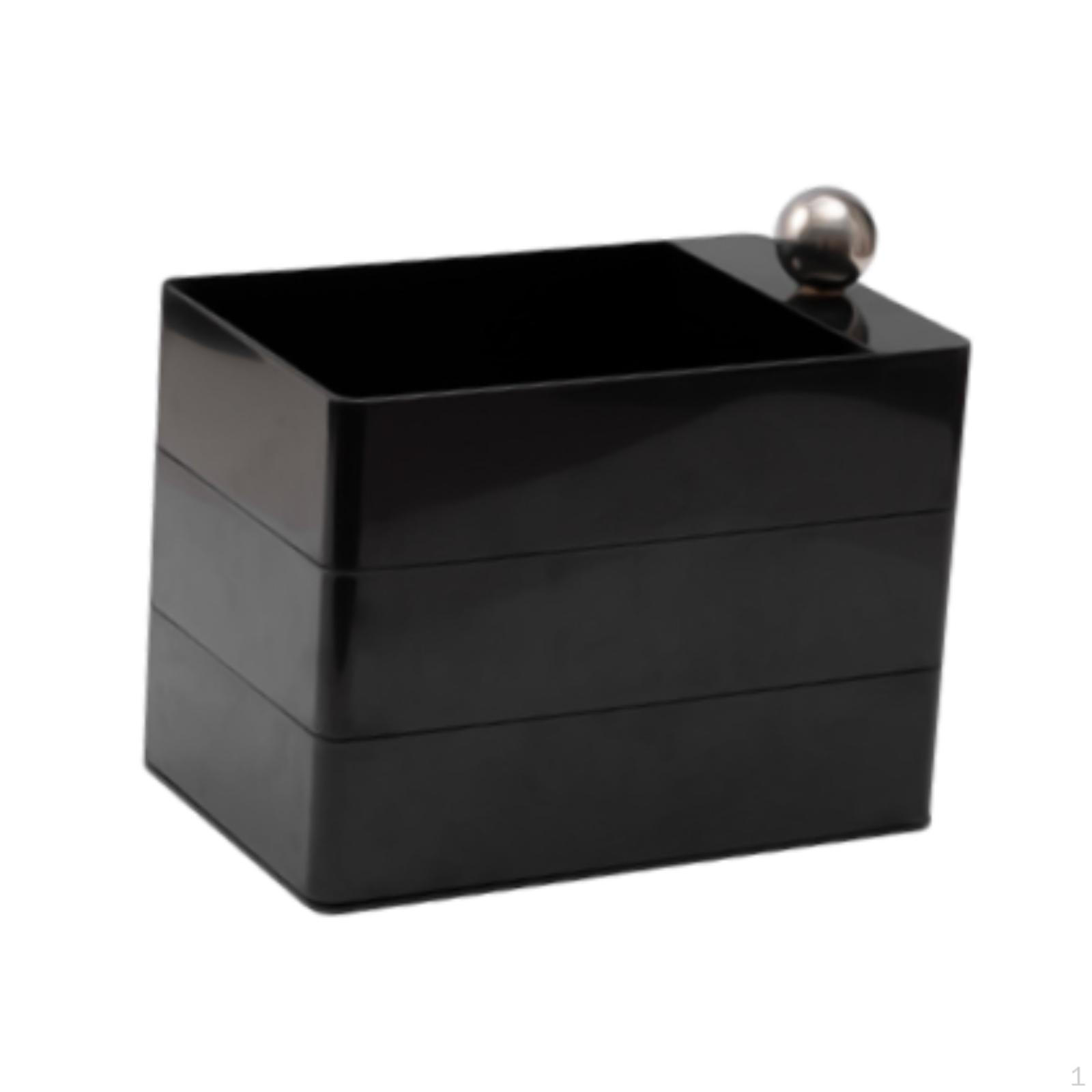 

3-слойный вращающийся органайзер для ювелирных изделий, витрина для браслетов, колец, ожерелий black