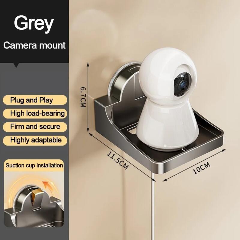 Handige Camerahouder met Zuignap Wandmontage Ruimtebesparend Router Opbergrek CCTV Bewakingsbeugel Binnen Buiten