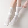 Spring And Summer Thin Socks Women'S Lace Bubble Mouth Sweet Medium Tube Stacking Socks Girl Socks