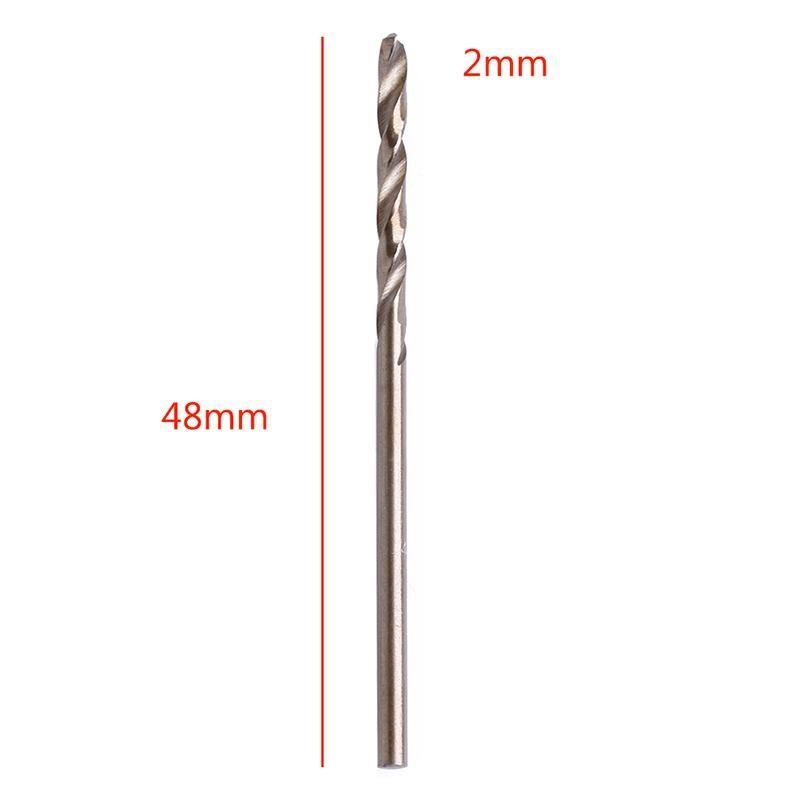 Hard Plastic HSS For Drilling Woodworking  Twist Drill Bit 2mm Round Shank 10pcs Top Sale
