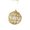 Wrought Iron Gold Christmas Ball Set - Tree Ornaments & Holiday Decorations
