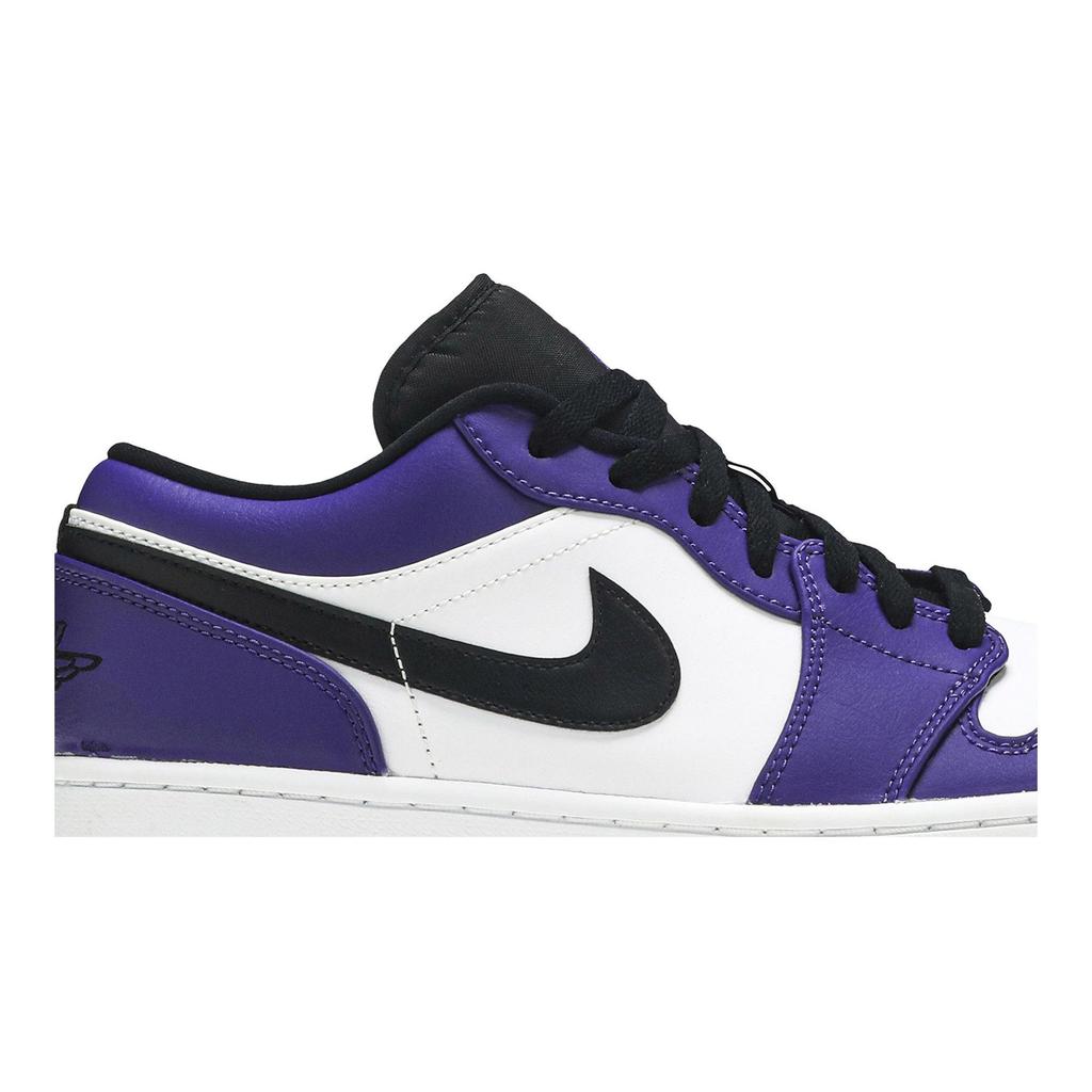 Air Jordan 1 Low 'Court Purple' (Unisex) White / Court Purple / Black Vintage Basketball Shoes 553558 500