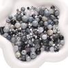  2mm Uniform  Plated Round Spacer Glass Beads For DIY Charm Craft Jewelry Making