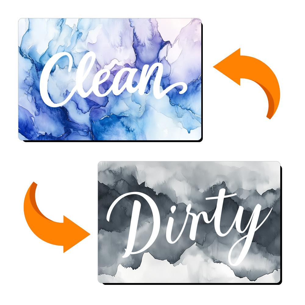 Dirty Clean Sign for Dishwasher Easy to Read and Strong Slide for Changing Signs Heavy Duty Magnet with Optional Stickers