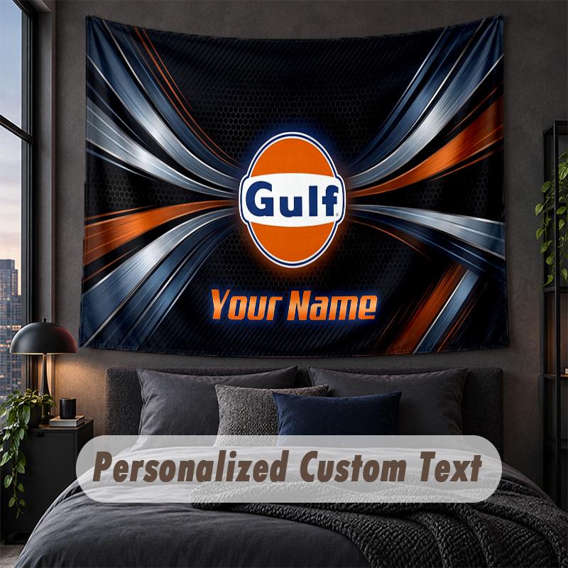 Custom Name Text Tapestry,Gulf Decorative Wall Hanging, Background Tapestry For Home Bedroom