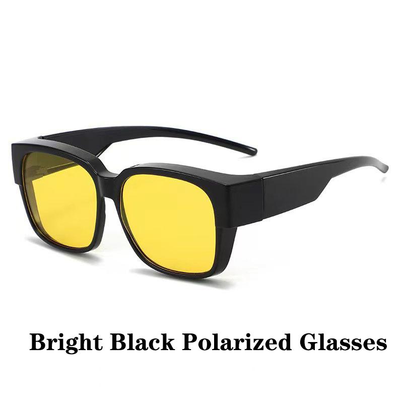 Nowe modne spolaryzowane okulary przeciwsłoneczne osłona na krótkowzroczność okulary korekcyjne przenośne mężczyźni kobiety Vintage wędkarskie okulary do jazdy