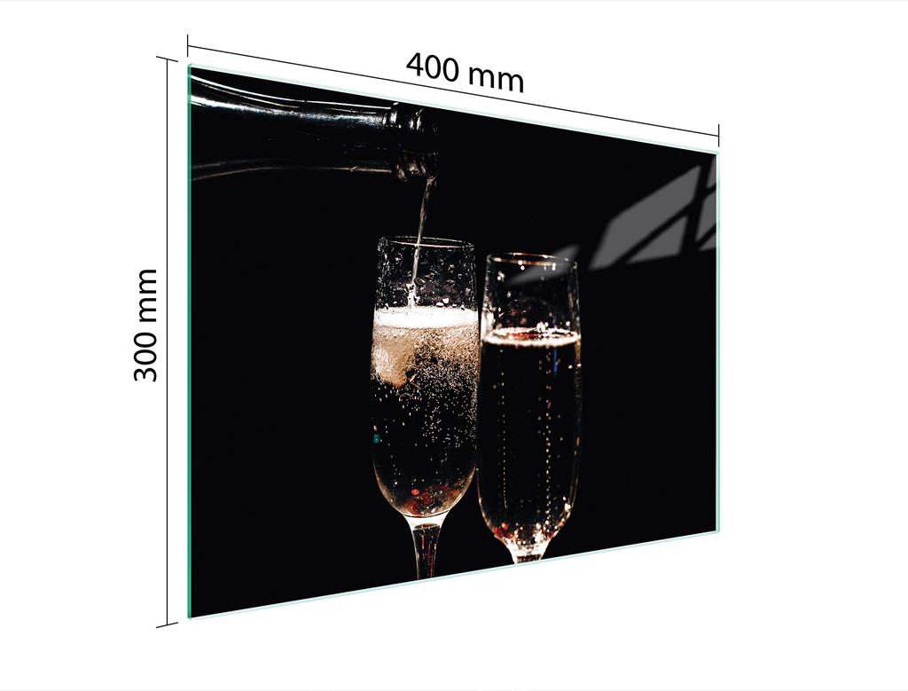 SZKLANA DESKA DO KROJENIA 40x30 WINO