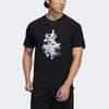 T Shirts Men's Black Crew Neck Moderate Straight Fit GP0862