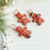 Hand-Painted Cute Gingerbread Man Resin Pendant - Christmas Tree Decoration Ornaments