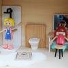 Realistic Bathroom Set Includes Sink Toilet Bathtub And Faucet Figure For 1:12 Doll House Decoration Kids Pretend Play