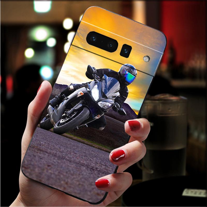 Moto Cross Motorcycle Sports Phone Case for Google Pixel 7 Pro 7 6A 6 Pro 5A 4A 3A Pixel 4 XL Pixel 5 6 4 3 XL 3A XL 2 XL Funda